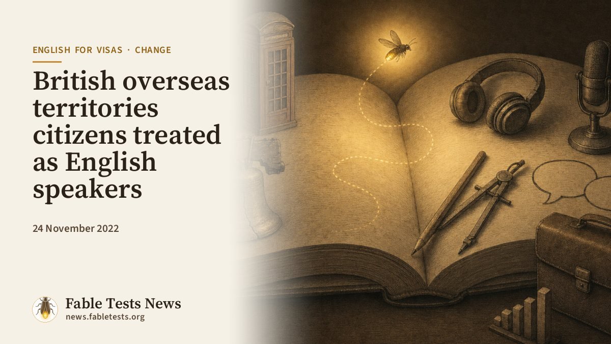 British overseas territories citizens treated as English speakers