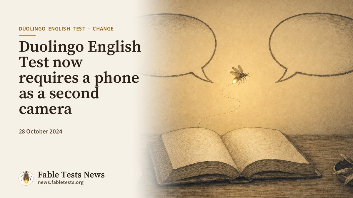 Duolingo English Test now requires a phone as a second camera