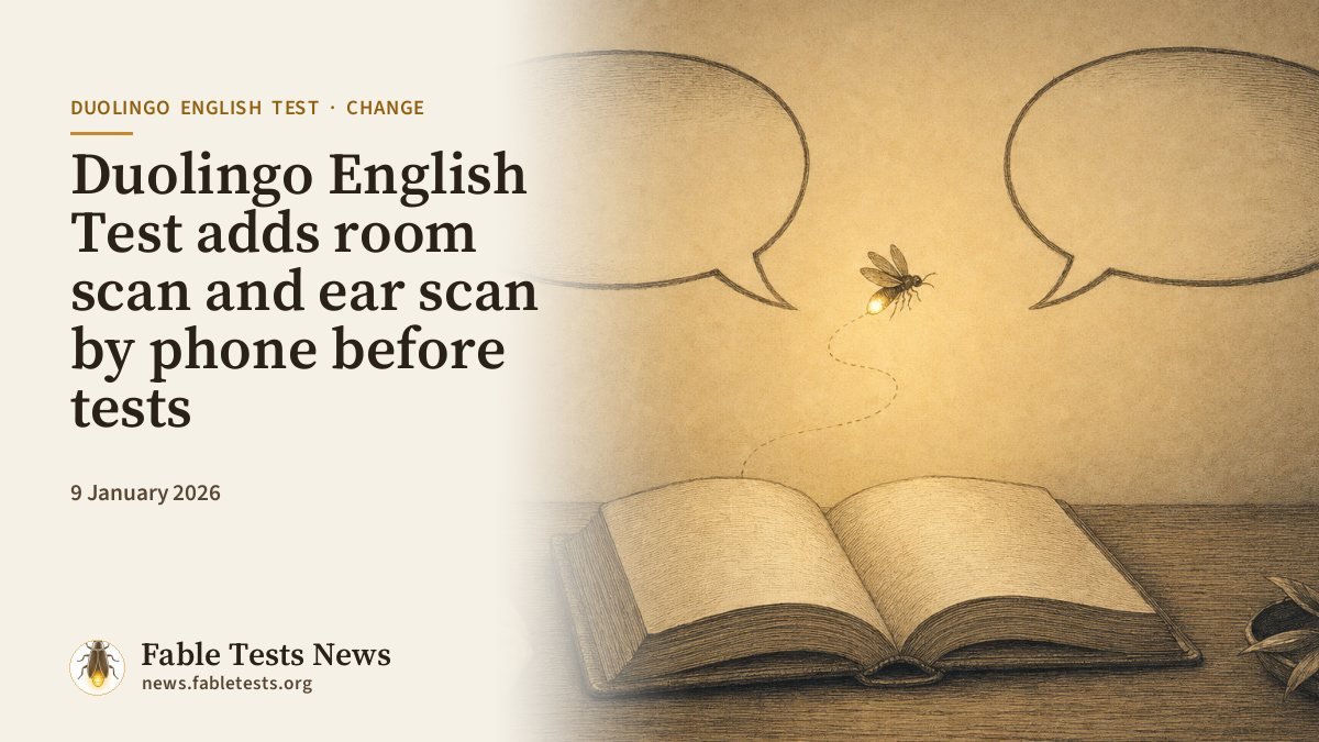 Duolingo English Test adds room scan and ear scan by phone before tests
